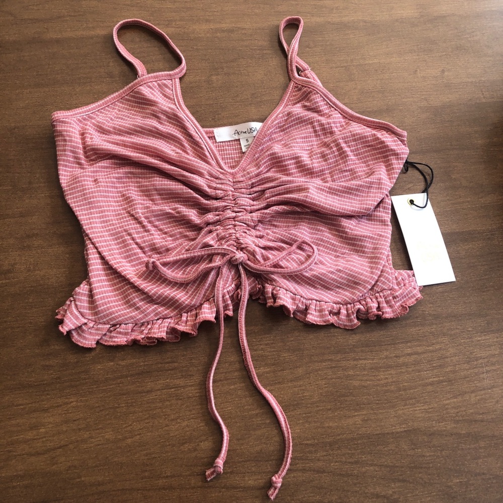 Active USA Pink Cami/Crop Top